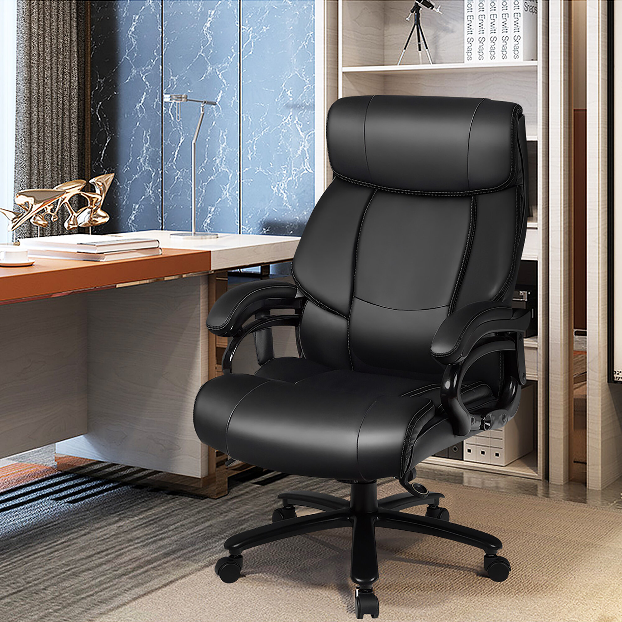 Hunter-Duncan Big and Tall Office Chair 500lbs for Heavy People Executive Chair Inbox Zero