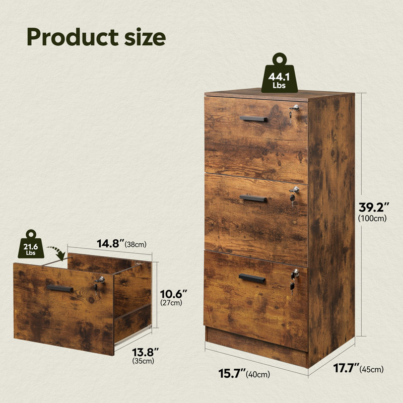 Classeur en bois, classeur