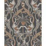 Safari Totem - Ginger And Taupe On Charcoal
