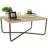 Industrial Coffee Table with Cross Leg Base