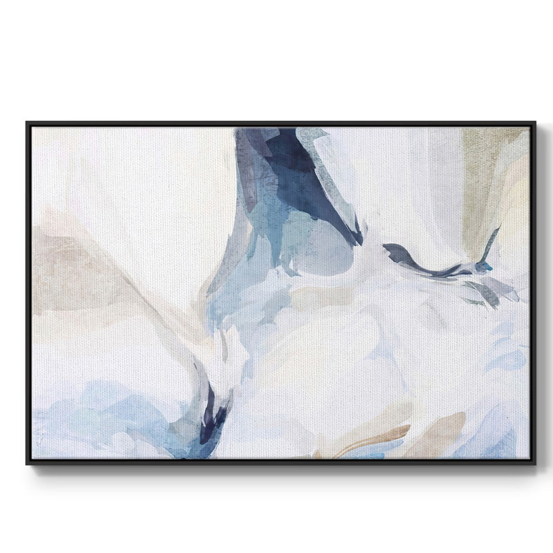 Fresh Air IV - reproduction de cadre flottant sur toile, Noir, H 17 po x l 25 po x P 2 po