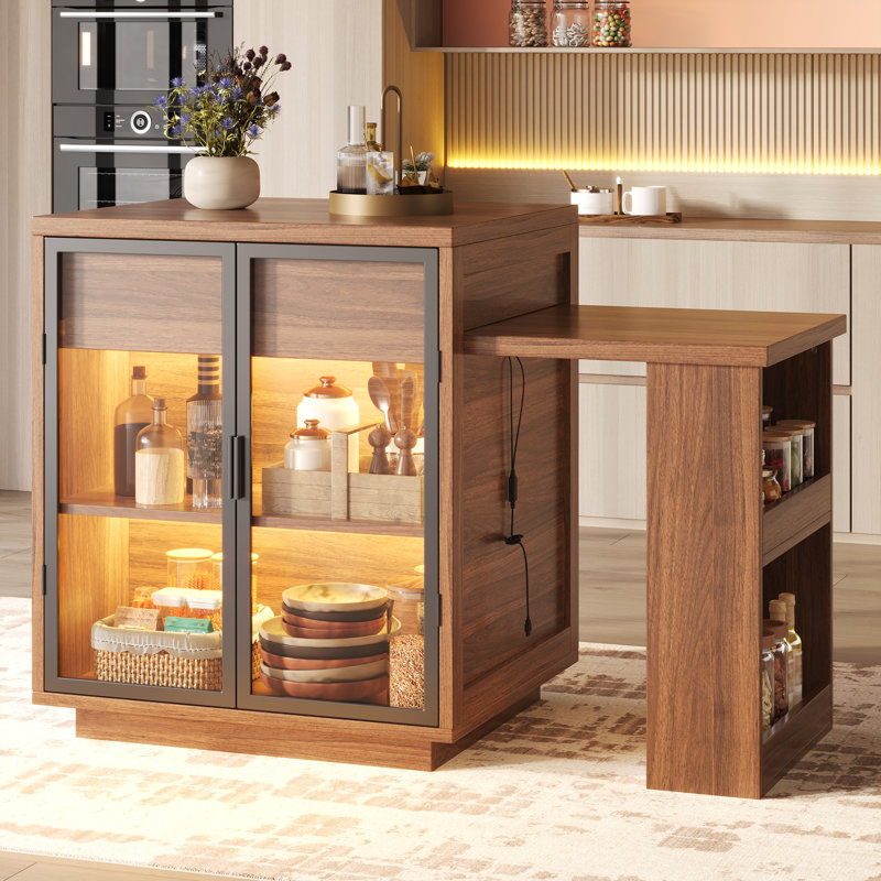 194.5 cm W Kitchen Island with
