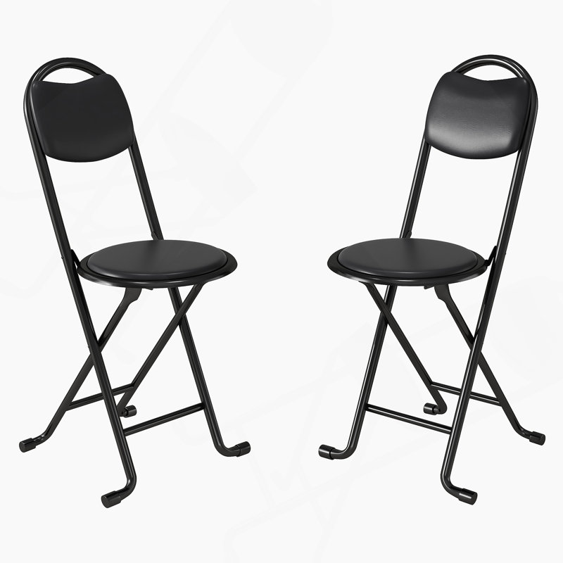 2pcs Folding Stool with Back, Cushioned Padded Folding Stool, Portable Folding Chairs for Outdoor Indoor Kitchen Shop Cafe(Expect Arrival Date 2025/6/30)