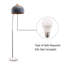 Lampe sur pied arquée 68,5 po Dedre-1259694047-1259692496