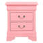 Table de chevet 2 tiroirs LouisPhillipe, rose-1301187833