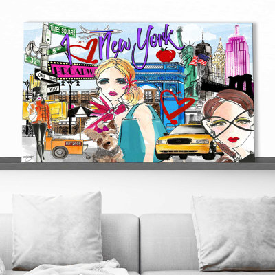 «Take Me To New York (Horizontal)» par Jodi - impression