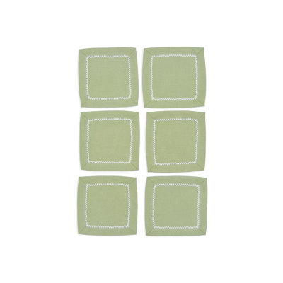 Inverted Picot Edge Cocktail Napkin