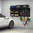 Flow Wall 14 Piece Slatwall Panel, Heavy Duty Shelf, Bin & Hook Storage Set - Slatwall