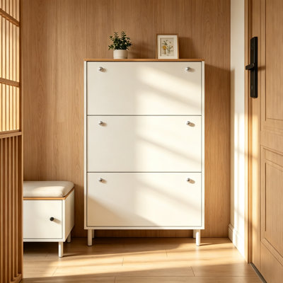24 Pair Shoe Storage Cabinet