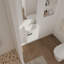 Meuble-lavabo compact à fermeture en douceur de 16 pouces avec évier pour petits espaces, élégant et peu encombrant-1330823346