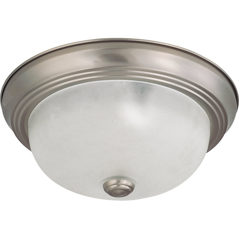 Plafonnier encastré simple à 2 lumières Cobleskill, H 4,875 po x l 11,375 po / non