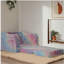 Canapé à compression pour enfants, canapé convertible convertible en méridienne, canapé-lit 2 en 1 pour enfants