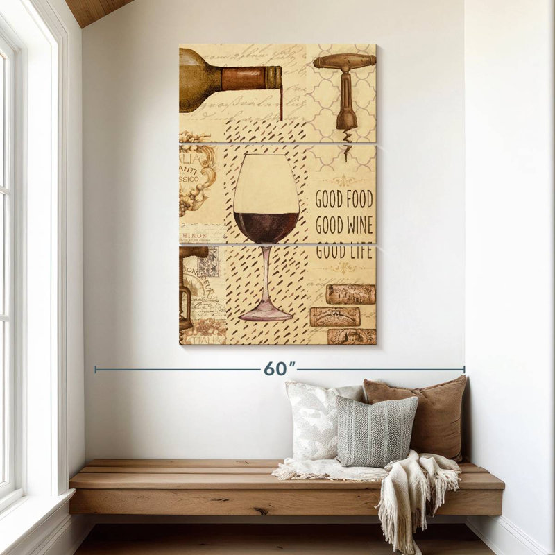 Collage de verres à vin Yarlin, H 50 po x l 32 po