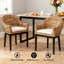 Chaise d'appoint rembourrée en rotin naturel