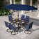 Sutiya 6 - Person Metal Patio Dining Set with Rectangular Table