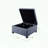 Square Storage Ottoman with Soft-Close Lid