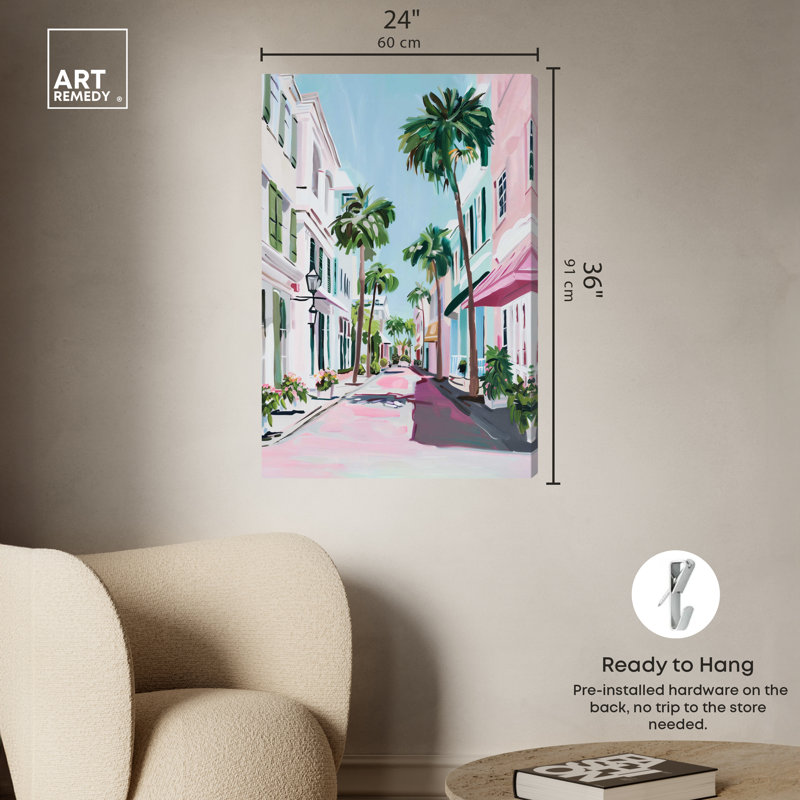 Down the Avenue, Toile tendue, H 36 po x l 24 po