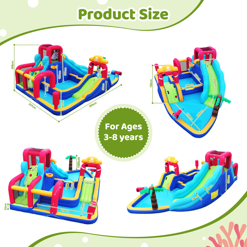 11' x 19' Inflatable Slide with Air Blower
