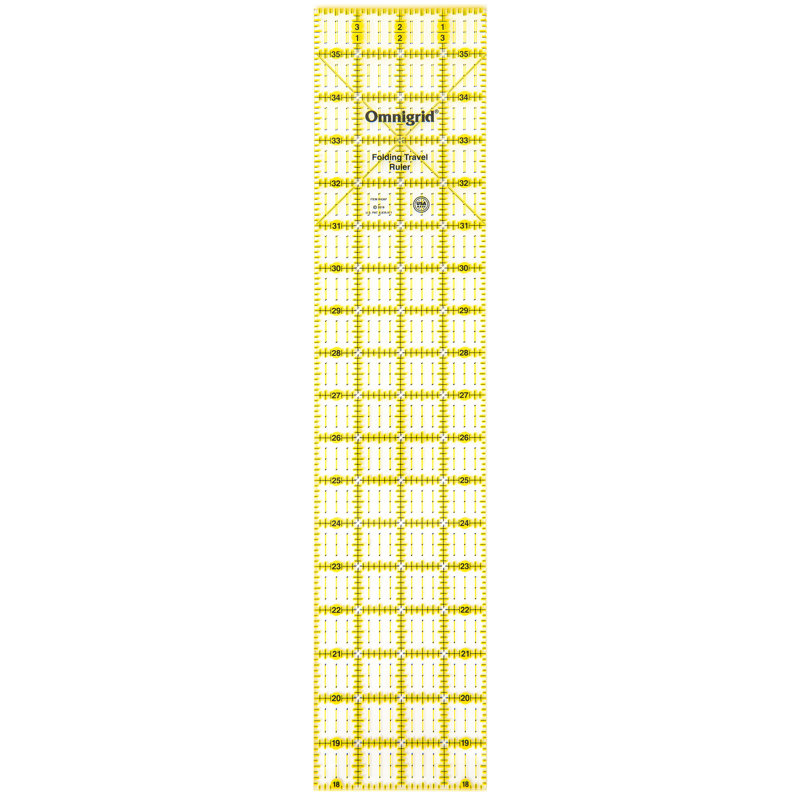 Règle de pliage et de couture rectangulaire pliable 4 "x 36" Omnigrid
