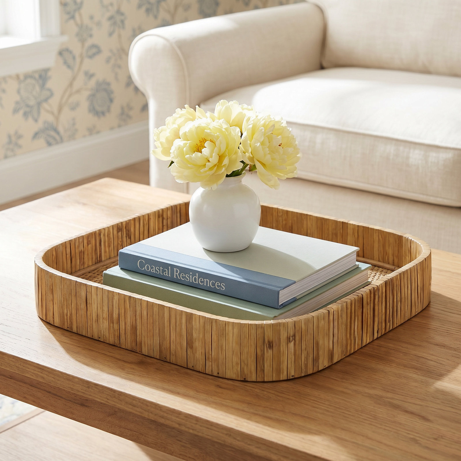 Kashen Rattan Decorative Tray