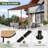 10 Ft. W X 6 Ft. D Lean To Gazebo Outdoor Pergola-119283269