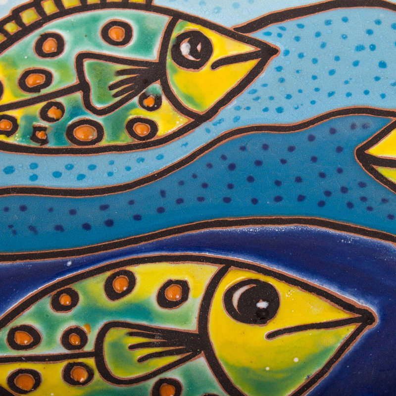 Décoration murale poisson sous le soleil