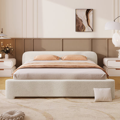 Duteil Cozy Boucle Upholstered Bed