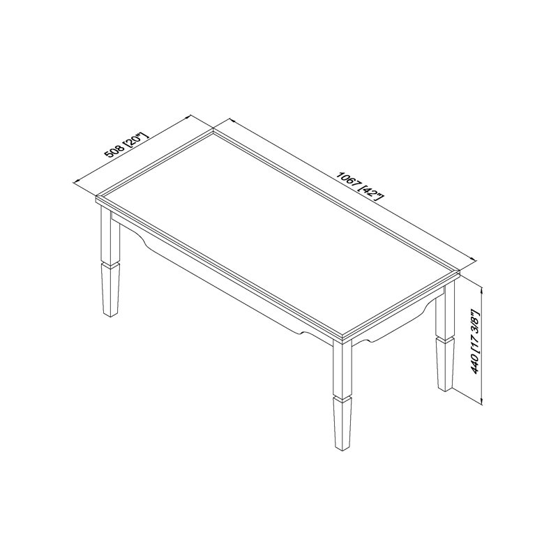 Becki Owens X Livabliss Doheny Coffee Table, Black