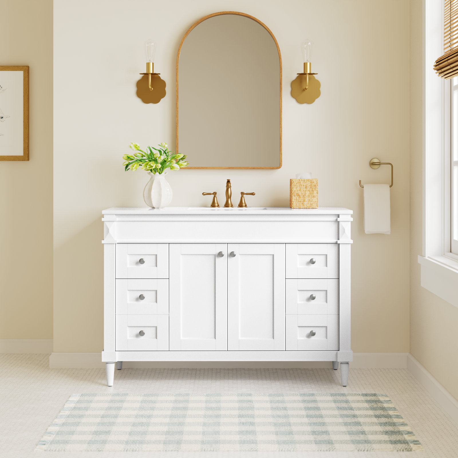 Readington 48'' Single Bathroom Vanity, White