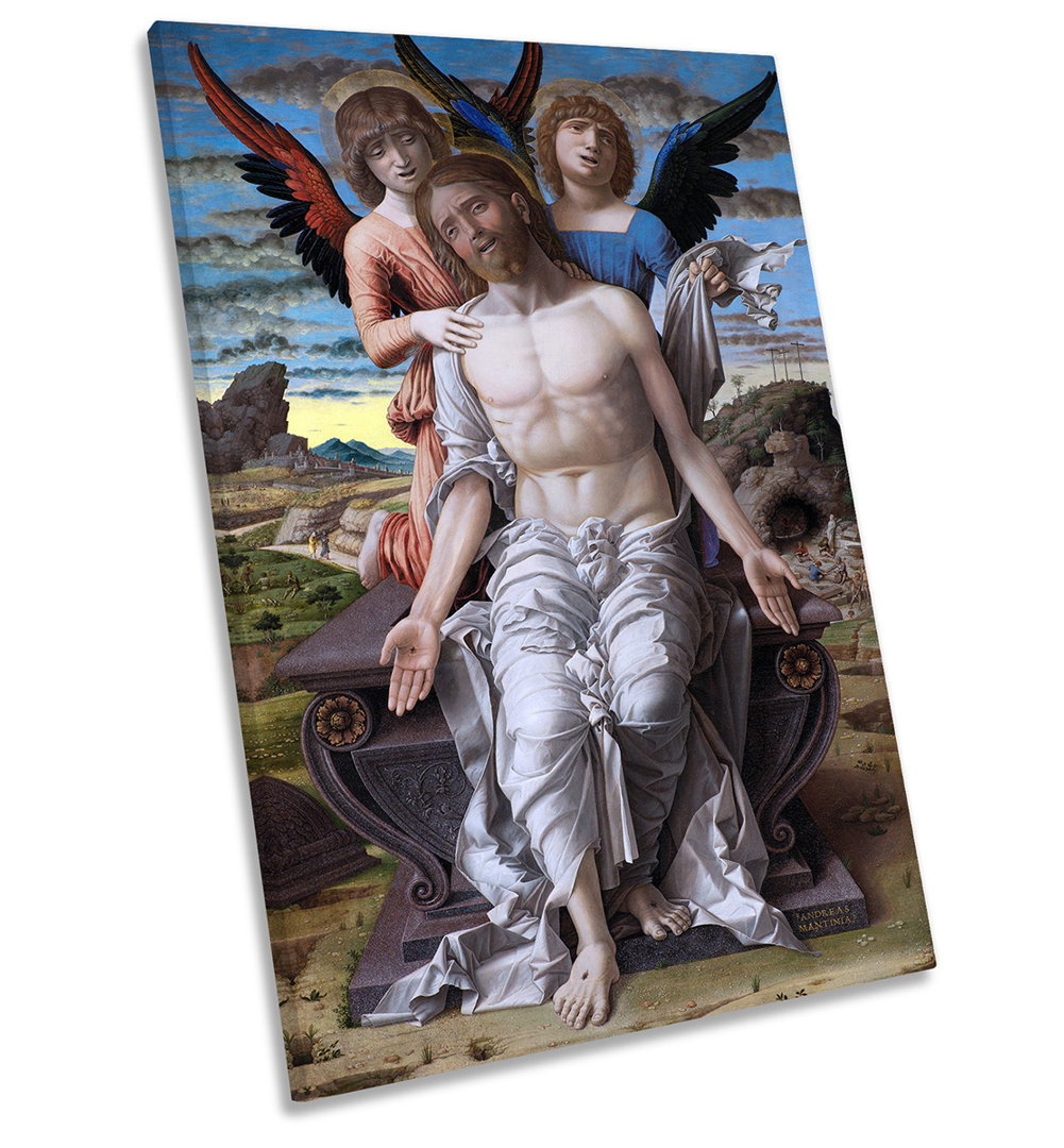 X7430 Christ Suffering Picture by Andrea Mantegna - Wrapped Canvas Painting