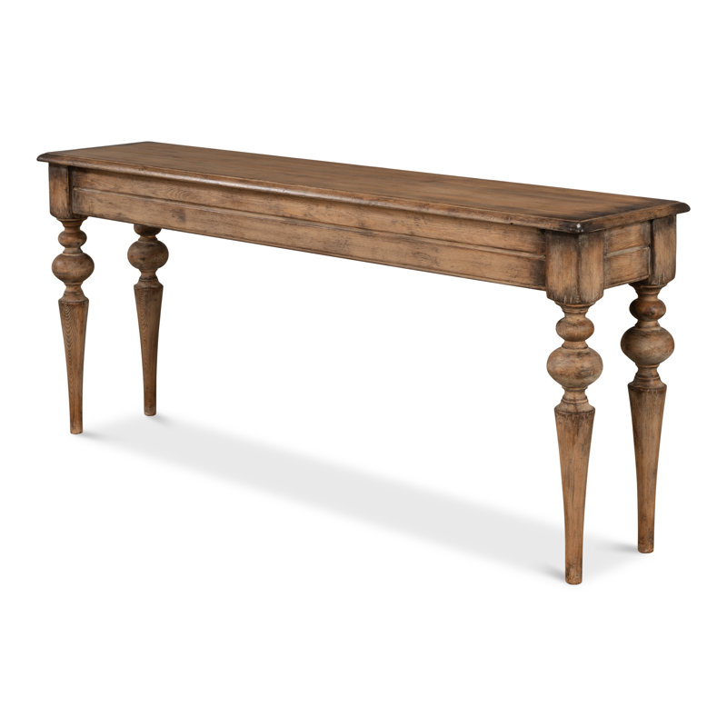 Hudson 73'' W Solid Wood Console Table, Brown