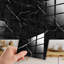 Calcidon Black Ink Marble Stone Tile Sticker 15.24cm W x 15.24cm L