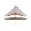 Tente de campagnard 4 saisons 16,4 pi, beige et imperméable avec yourte, pouvant accueillir 10 personnes pour les fêtes en plein air et le camping-131460184