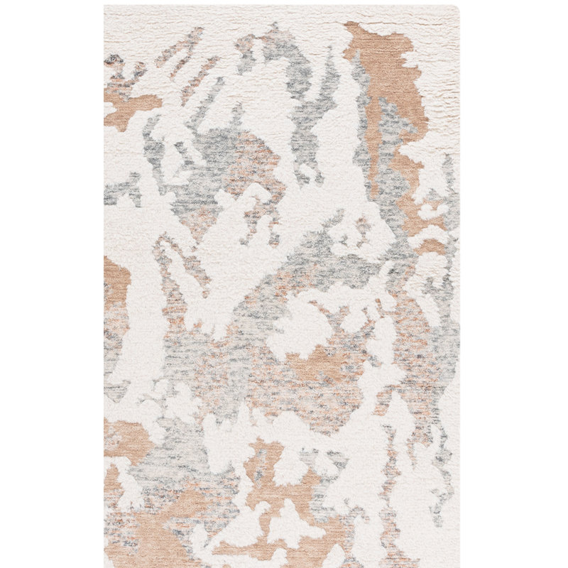 Casablanca Hand Tufted Wool Abstract Indoor Rug, Rectangle 5' x 8'