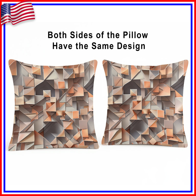 Coussins décoratifs géométriques, 20 x 20 inches