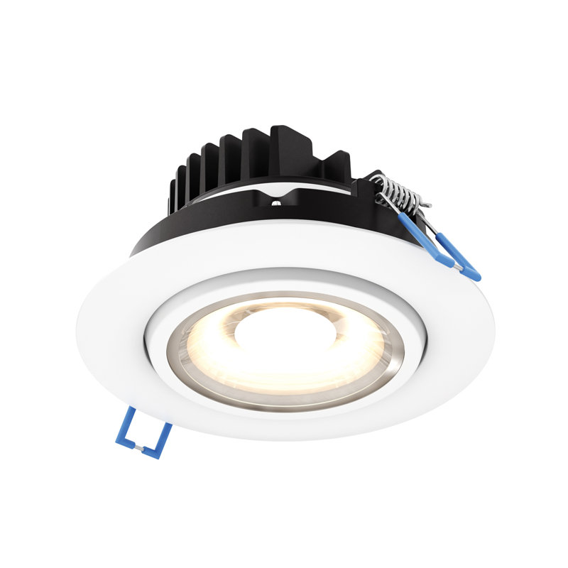 Luminaire encastré 4 po Camilo, Noir