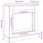 Fireplace Surround 35.4X11.8X35.4" Engineered Wood-428256566