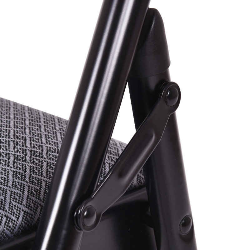Chaise pliante rembourrée en tissu