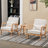 Mid-Century Modern Accent Chair with Durable Rubberwood-120886795-120886797