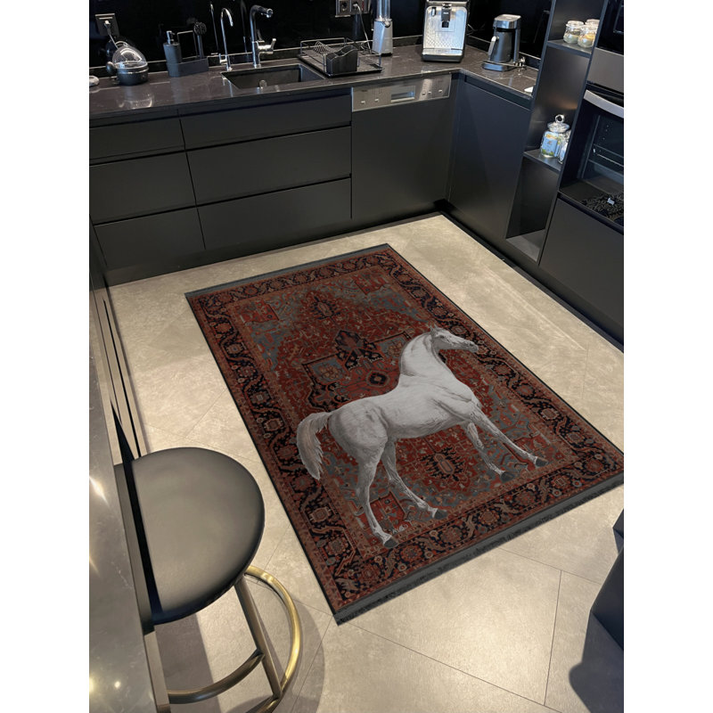 Tapis rectangulaire Juanice, Tapis de couloir 2 pi 8 po x 7 pi 11 po