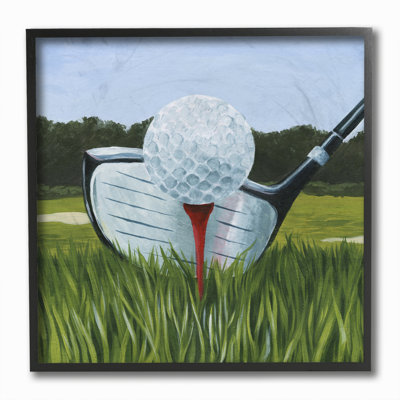 " Golf Tee Close Up Green Red Sports "