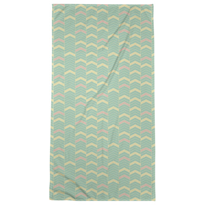 Serviette de bain à chevrons alignés Stephenie