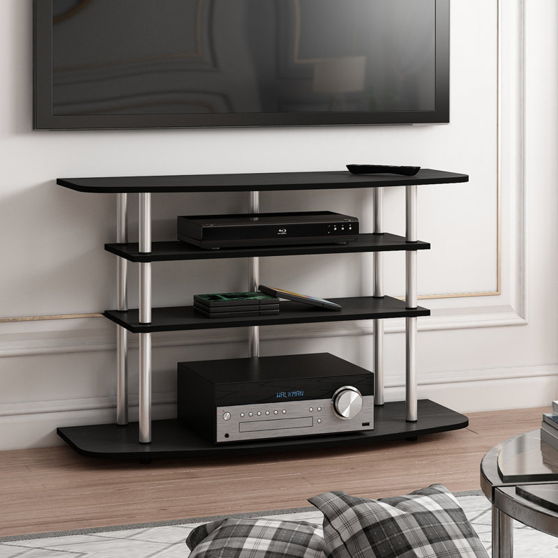 Emileah TV Stand for TVs up to 50", Black Oak