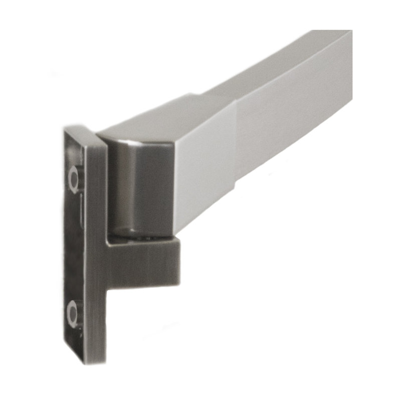 60'' Curved Shower Curtain Rod, Brushed Nickel