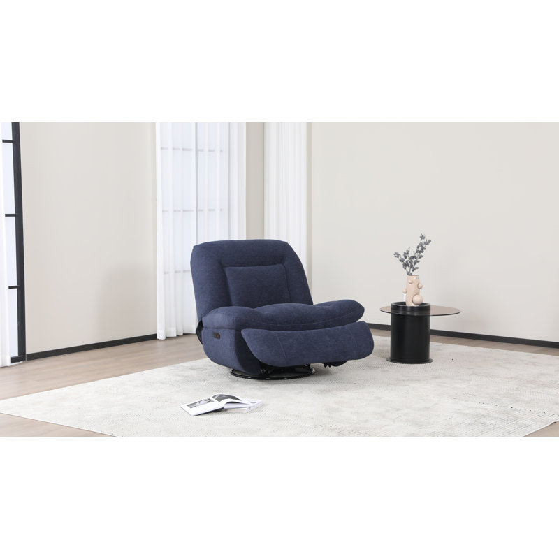 Bustamente Upholstered Accent Chair, Blue