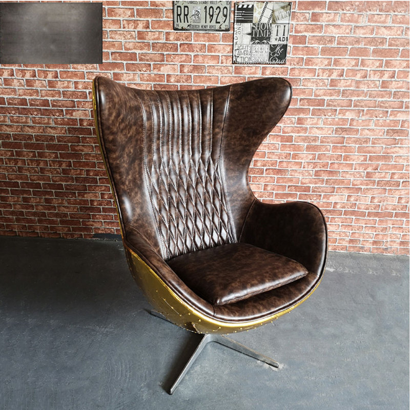 Harare Faux Leather Swivel Armchair