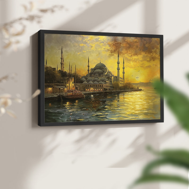 Paysage, série CLCL-II, reproduction encadrée, H 8 po x l 10 po, Noir
