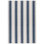 Blue Awning Stripe Machine Printed Washable Rug