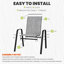 Outdoor Stackable Garden Patio Dining Armchairs with PVC-coated polyester Seat-121377057-125544593