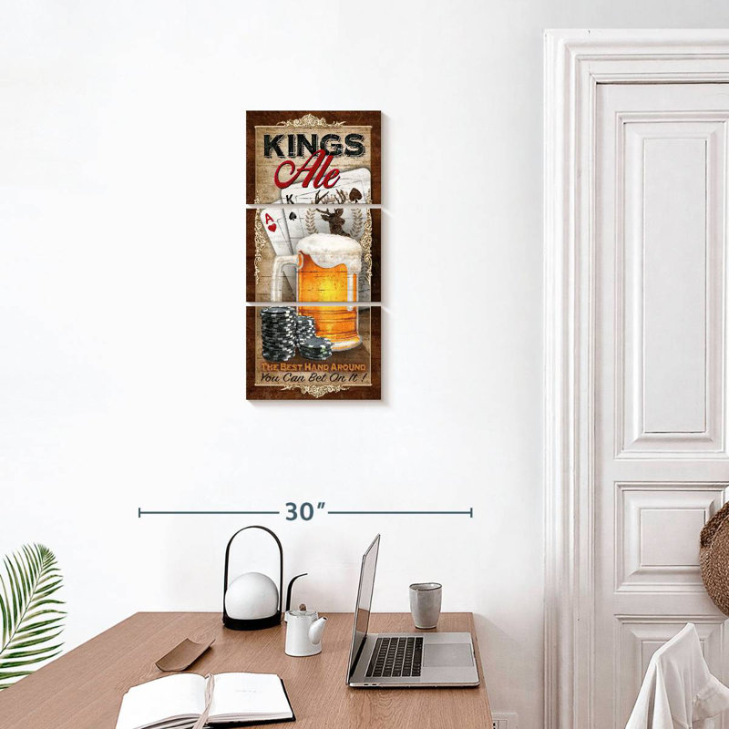 Kings Ale, 27" H x 12" W